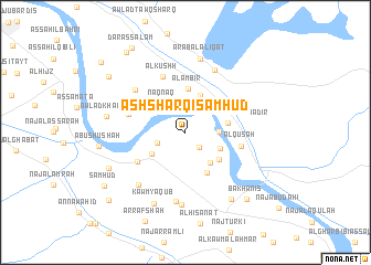 map of Ash Sharqī Samhūd