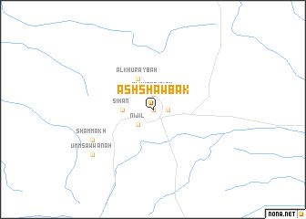 map of Ash Shawbak