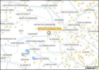 map of Ash Shawkah