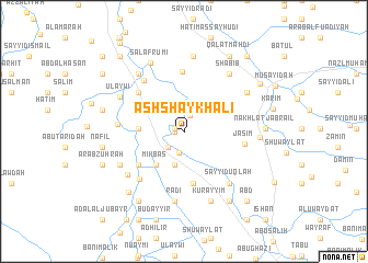 map of Ash Shaykhalī