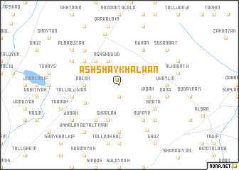 map of Ash Shaykh ‘Alwān