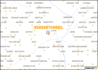 map of Ash Shaykh ‘Āqil