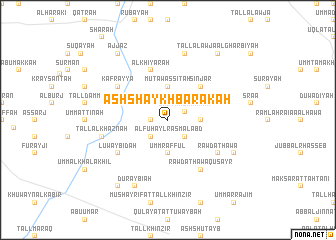 map of Ash Shaykh Barakah