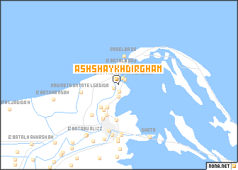 map of Ash Shaykh Ḑirghām