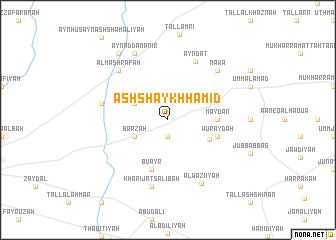 map of Ash Shaykh Ḩamīd