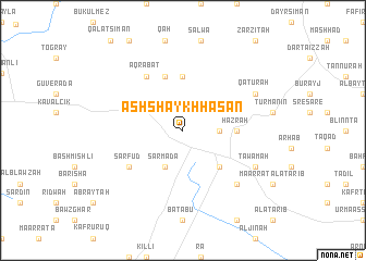 map of Ash Shaykh Ḩasan