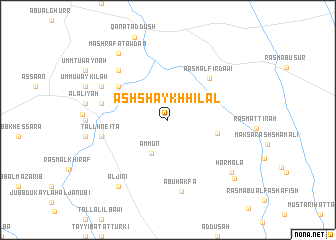 map of Ash Shaykh Hilāl