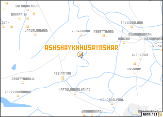 map of Ash Shaykh Ḩusayn Shar‘