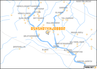 map of Ash Shaykh Jabbār