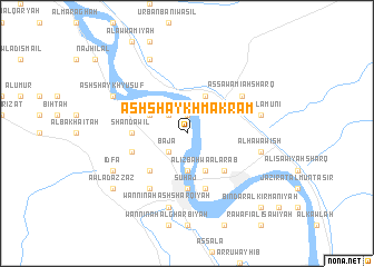 map of Ash Shaykh Makram