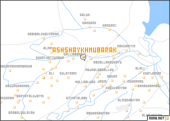 map of Ash Shaykh Mubārak