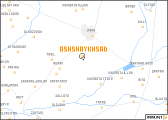 map of Ash Shaykh Sa‘d