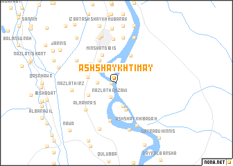 map of Ash Shaykh Timay