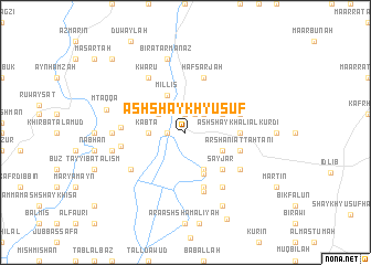 map of Ash Shaykh Yūsuf