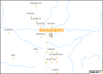 map of Ash Shebark