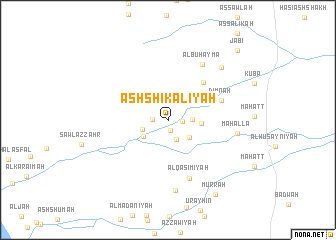 map of Ash Shikālīyah