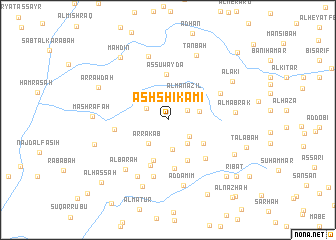 map of Ash Shikāmī