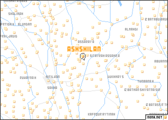 map of Ash Shīlān