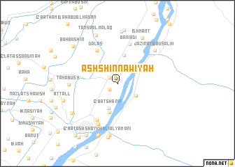 map of Ash Shinnāwīyah