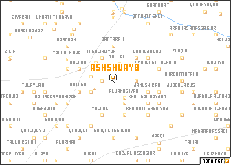 map of Ash Shu‘ayb