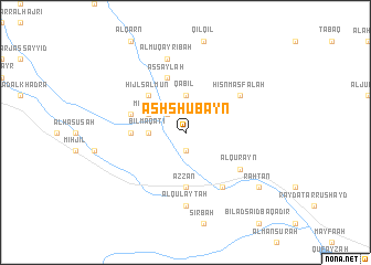 map of Ash Shu‘bayn