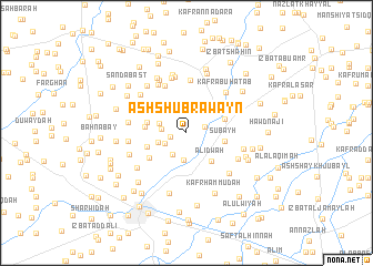 map of Ash Shubrāwayn