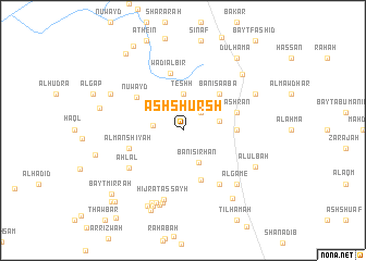map of Ash Shursh