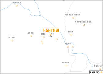 map of Āshtābī