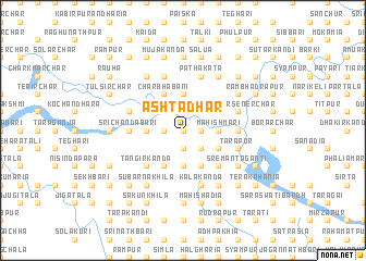 map of Ashtadhār