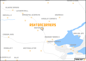 map of Ashton Corners