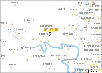 map of Ashton