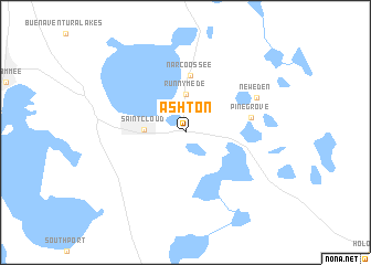 map of Ashton