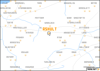 map of Åshult