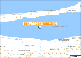 map of Āshūrādeh-ye Bozorg