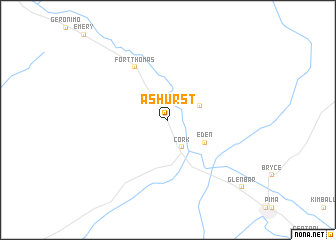 map of Ashurst