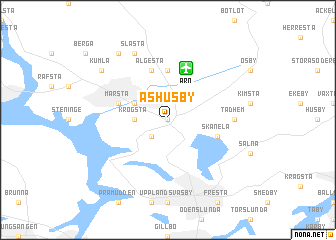 map of Åshusby