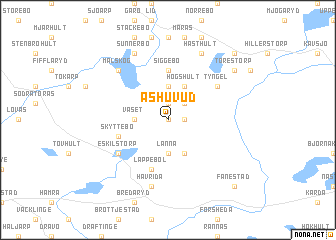 map of Åshuvud