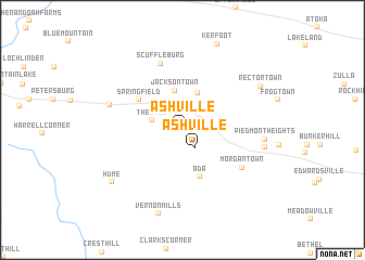 map of Ashville