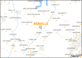 map of Ashville