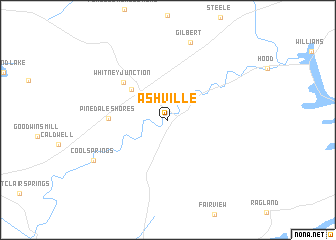 map of Ashville