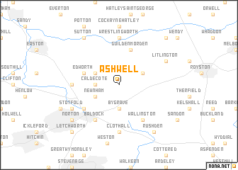 map of Ashwell