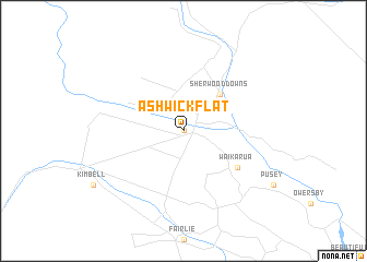 map of Ashwick Flat