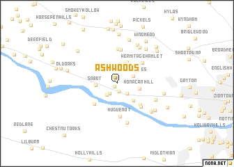 map of Ashwoods