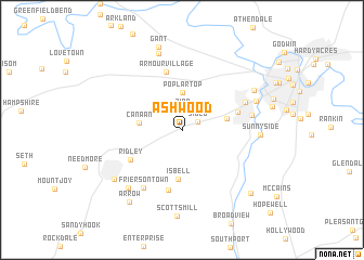 map of Ashwood