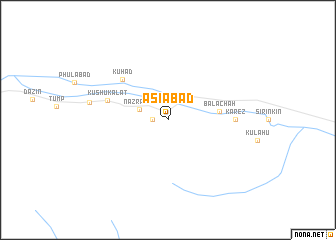 map of Asīābād