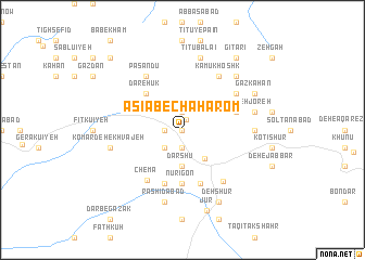 map of Āsīāb-e Chahārom