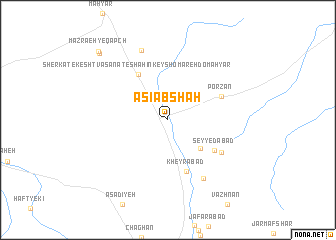 map of Āsīāb Shāh