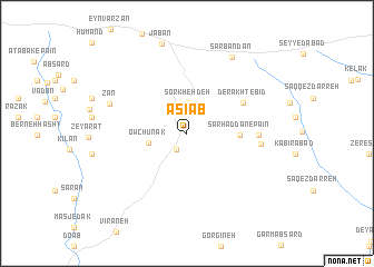 map of Āsīāb