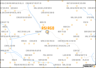 map of Asiago