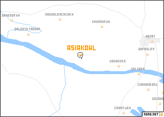 map of Āsīā Kowl